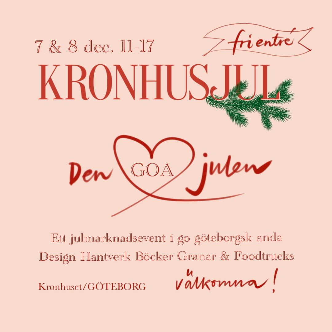 Den GOA julen julmarknad Kronhuset G\u00f6teborg 