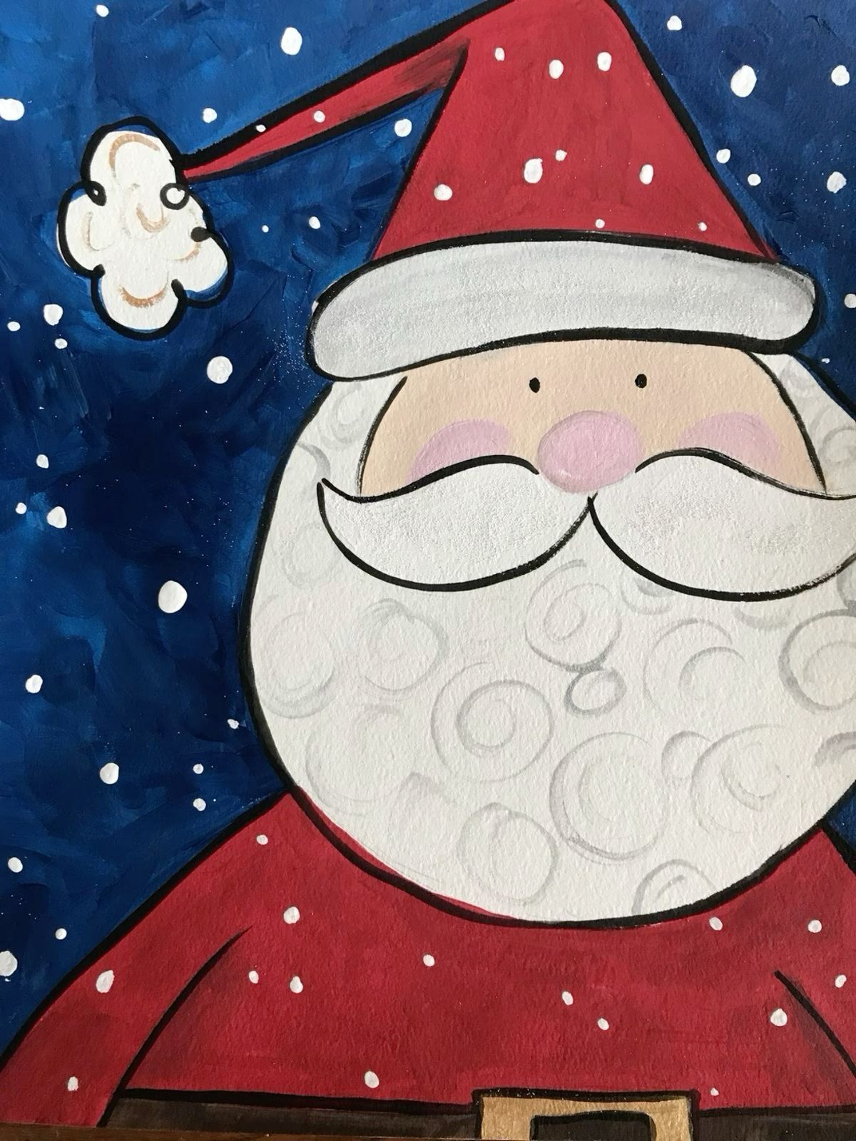 Family Santa paint night at Trillium in Canton 