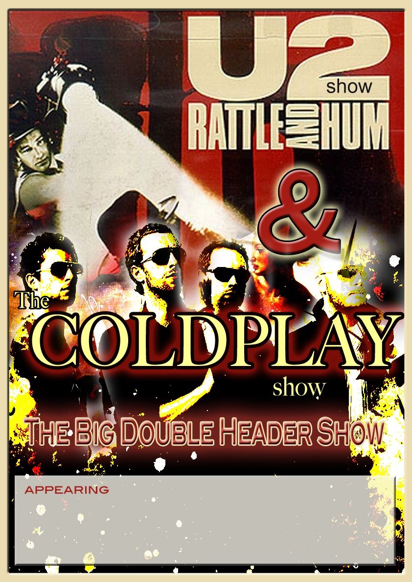 The Coldplay show plus Rattle and Hum u2 show rock Katoomba rsl