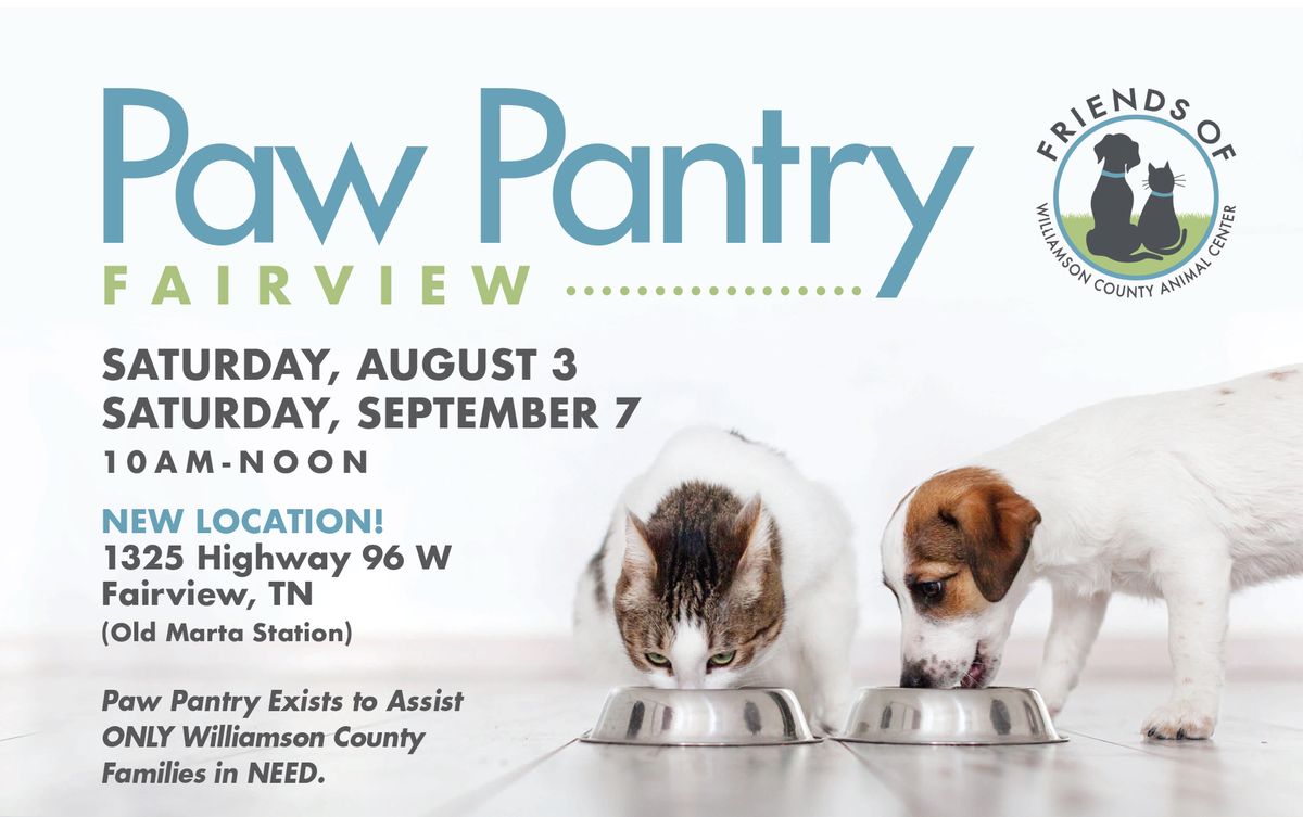 WCAC Paw Pantry - Fairview