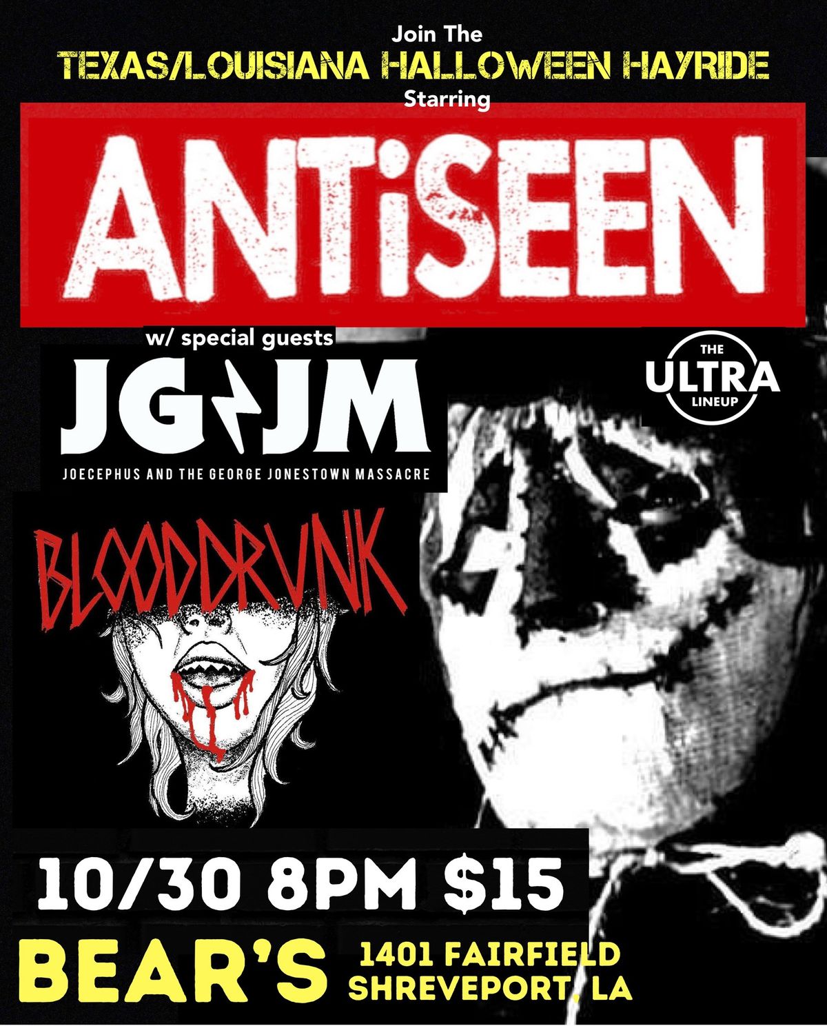 ANTiSEEN, JG\u26a1\ufe0fJM & Blooddrunk at Bear\u2019s