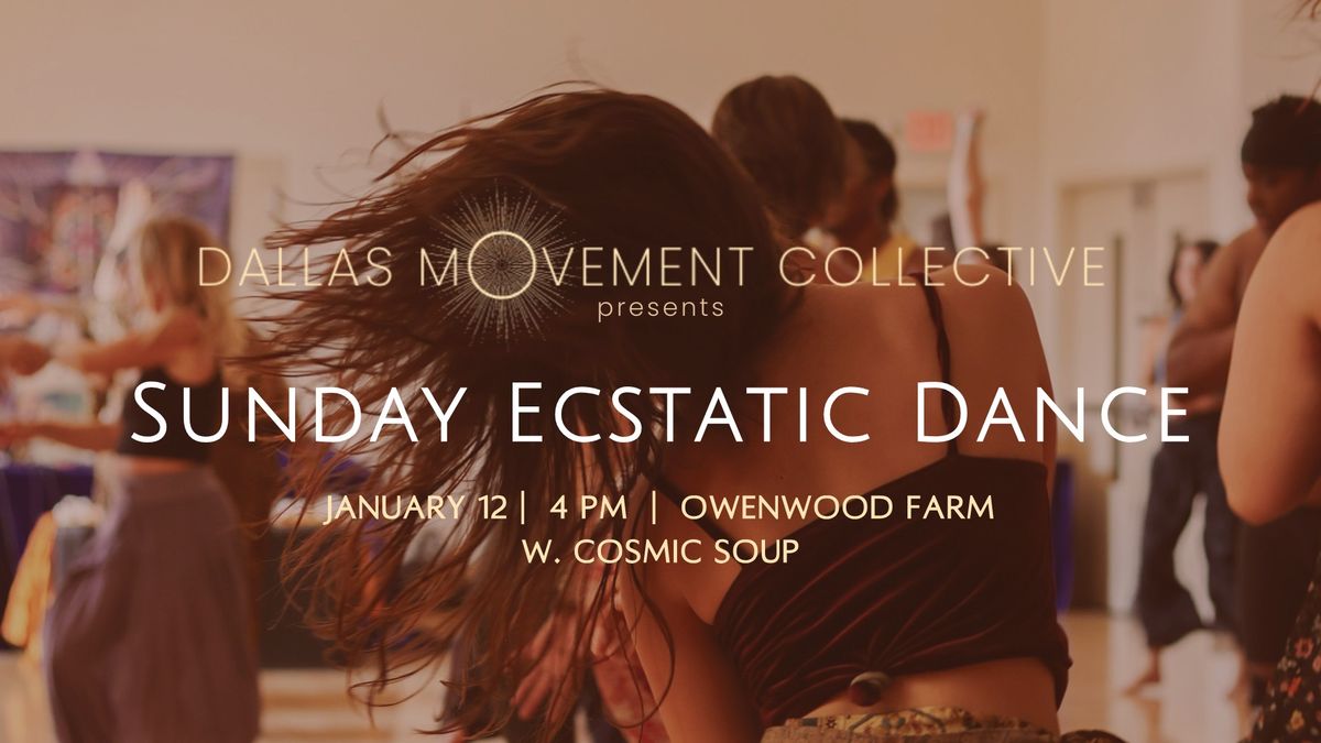 Ecstatic Dance | Sunday Afternoon w. Cosmic Soup