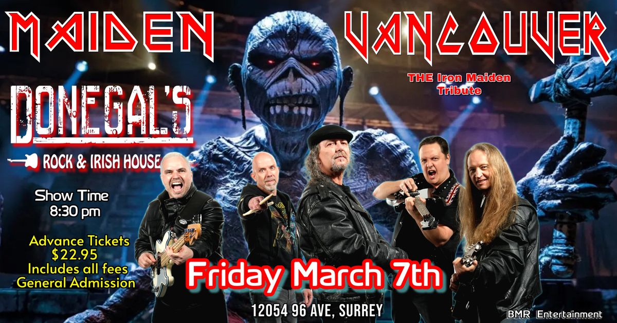 The Iron Maiden Show ~ Maiden Vancouver , Donegal's Irish House