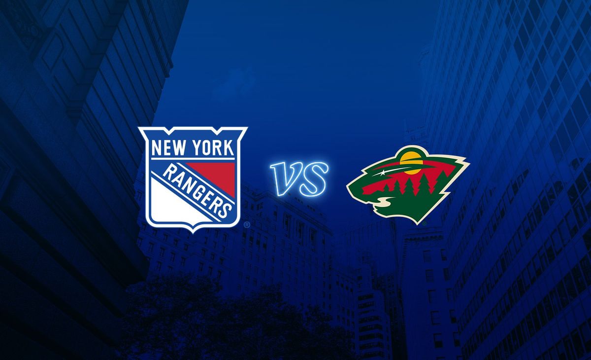 Minnesota Wild at New York Rangers at Madison Square Garden