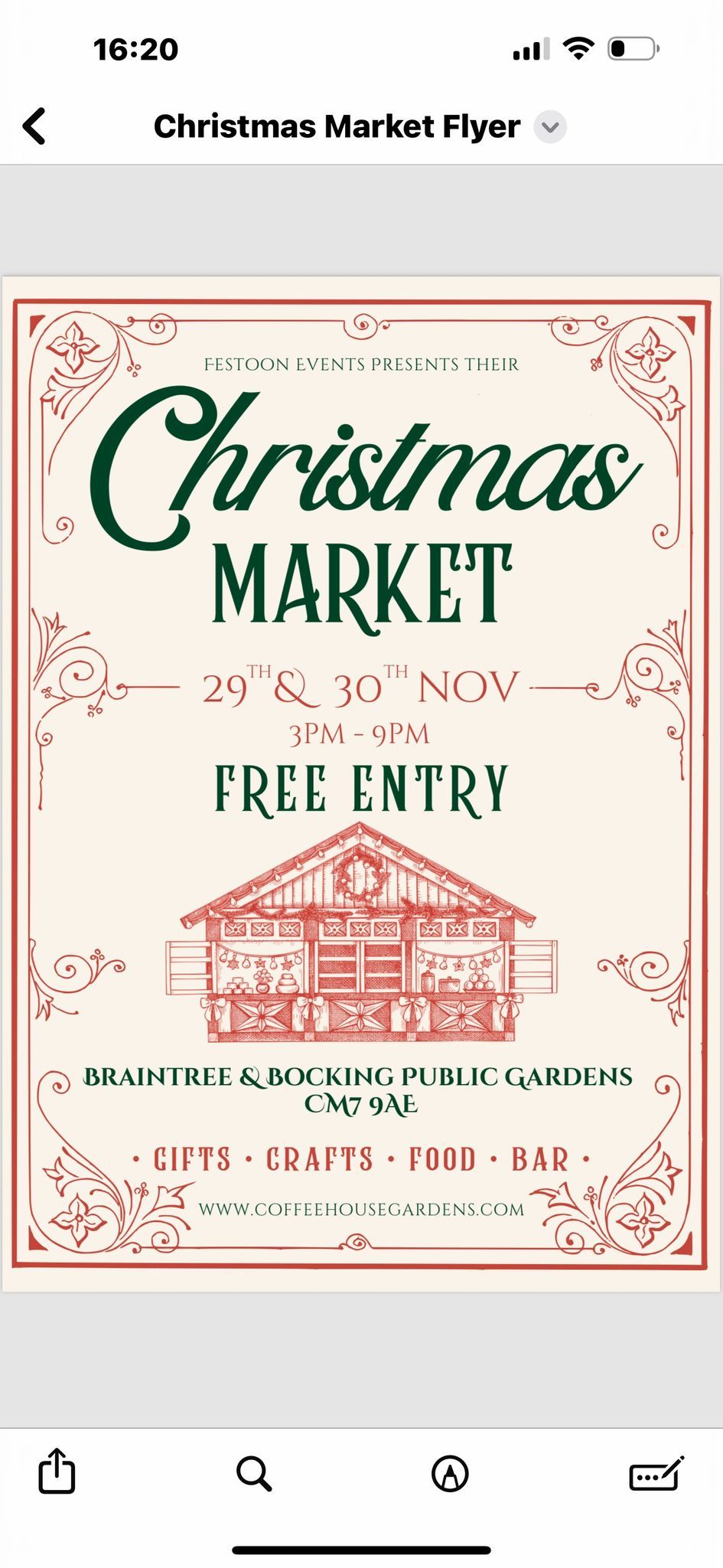 Braintree & Bocking Public Gardens Christmas Market