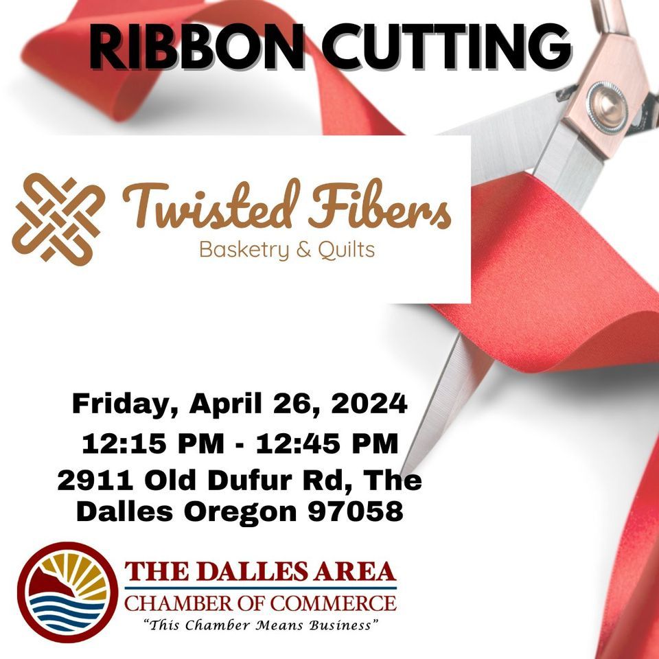 Twisted Fibers Basketry Ribbon Cutting