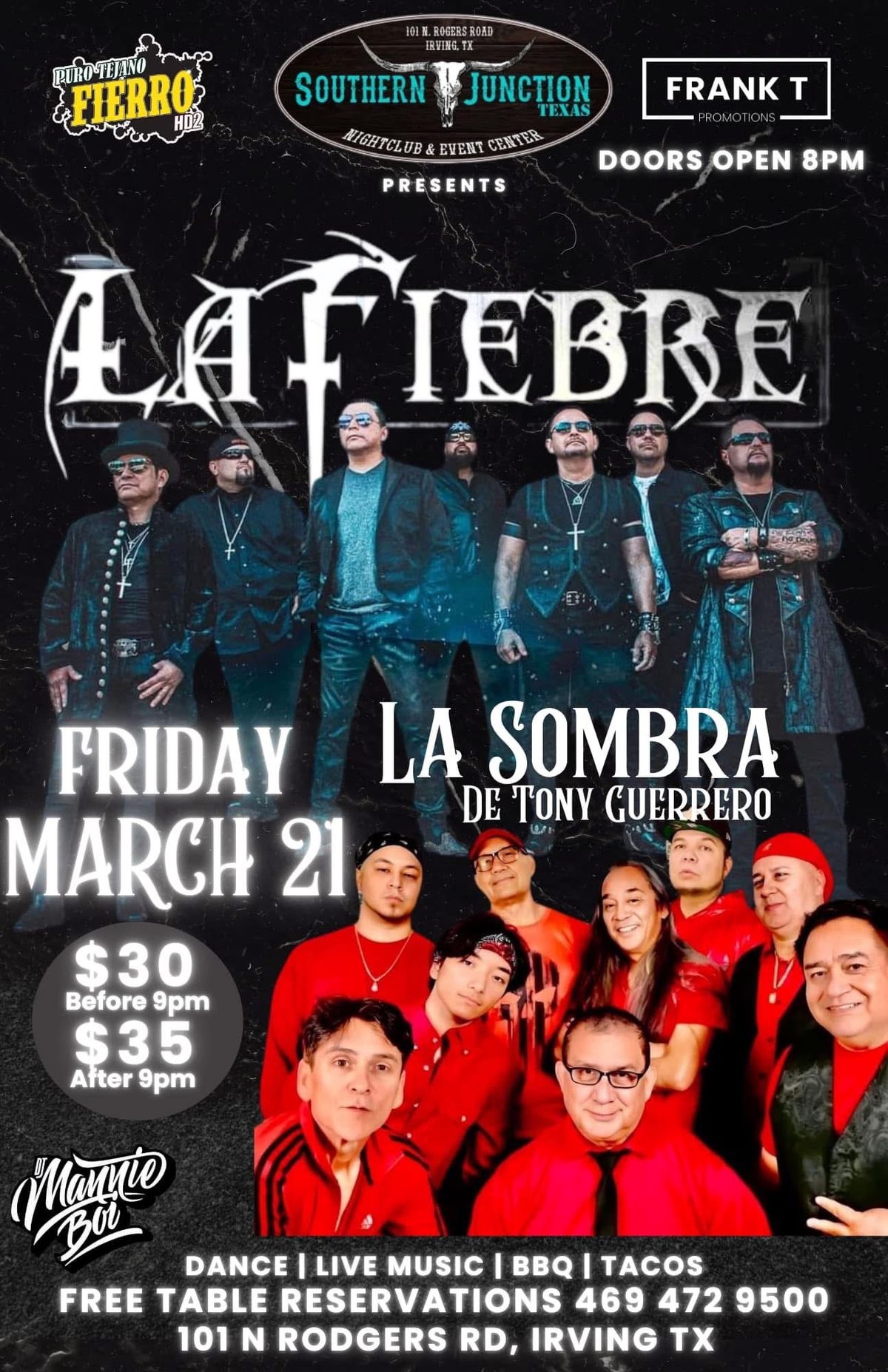 Southern Junction Texas Presents - LIVE MUSIC with La Fiebre & La Sombra