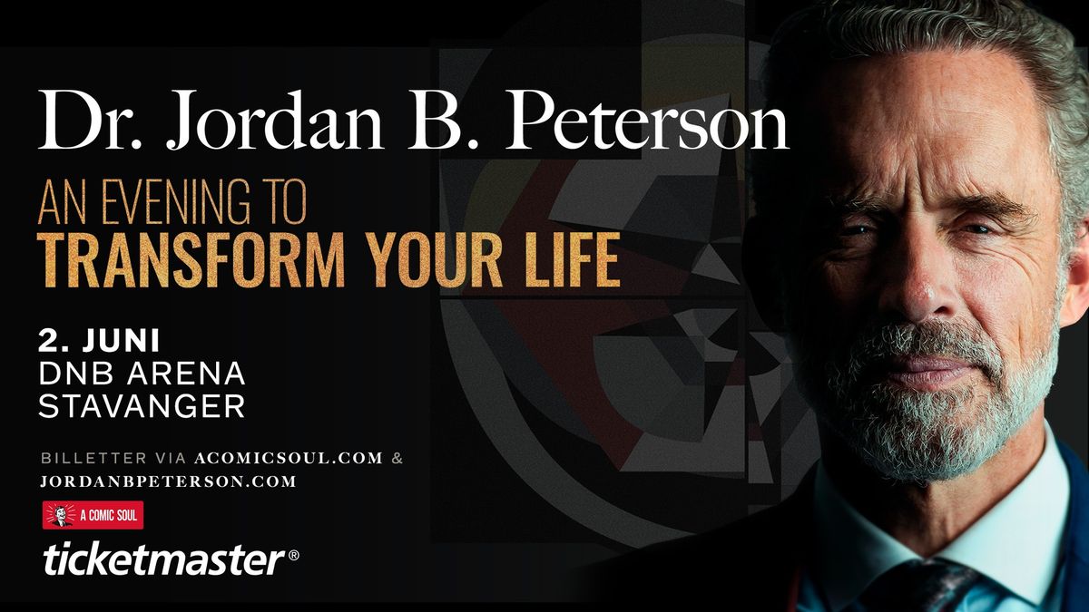 Dr. Jordan B. Peterson - An evening to transform your life - Dnb Arena 2. juni 2025