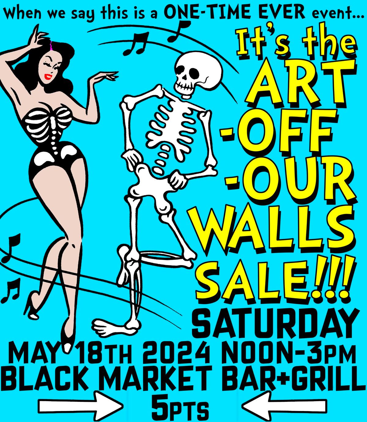 Art Off Our Walls Sale @ BMB 5pts