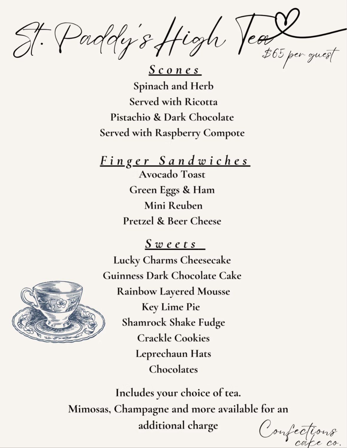 St. Patrick\u2019s Day High Tea