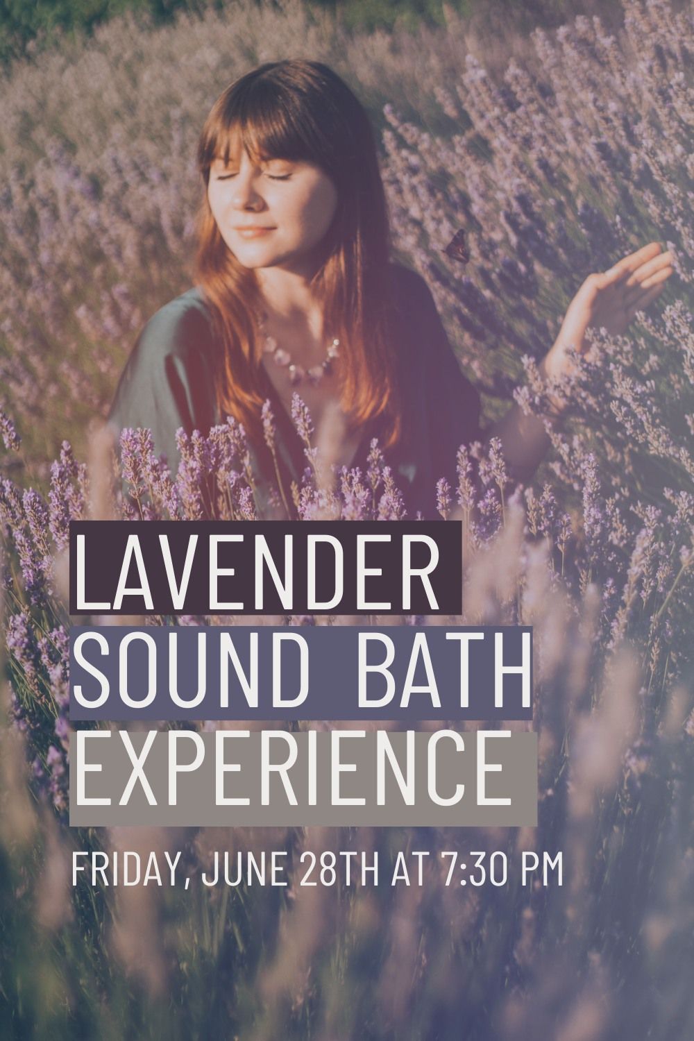 Lavender Sound Bath Sunset Experience 