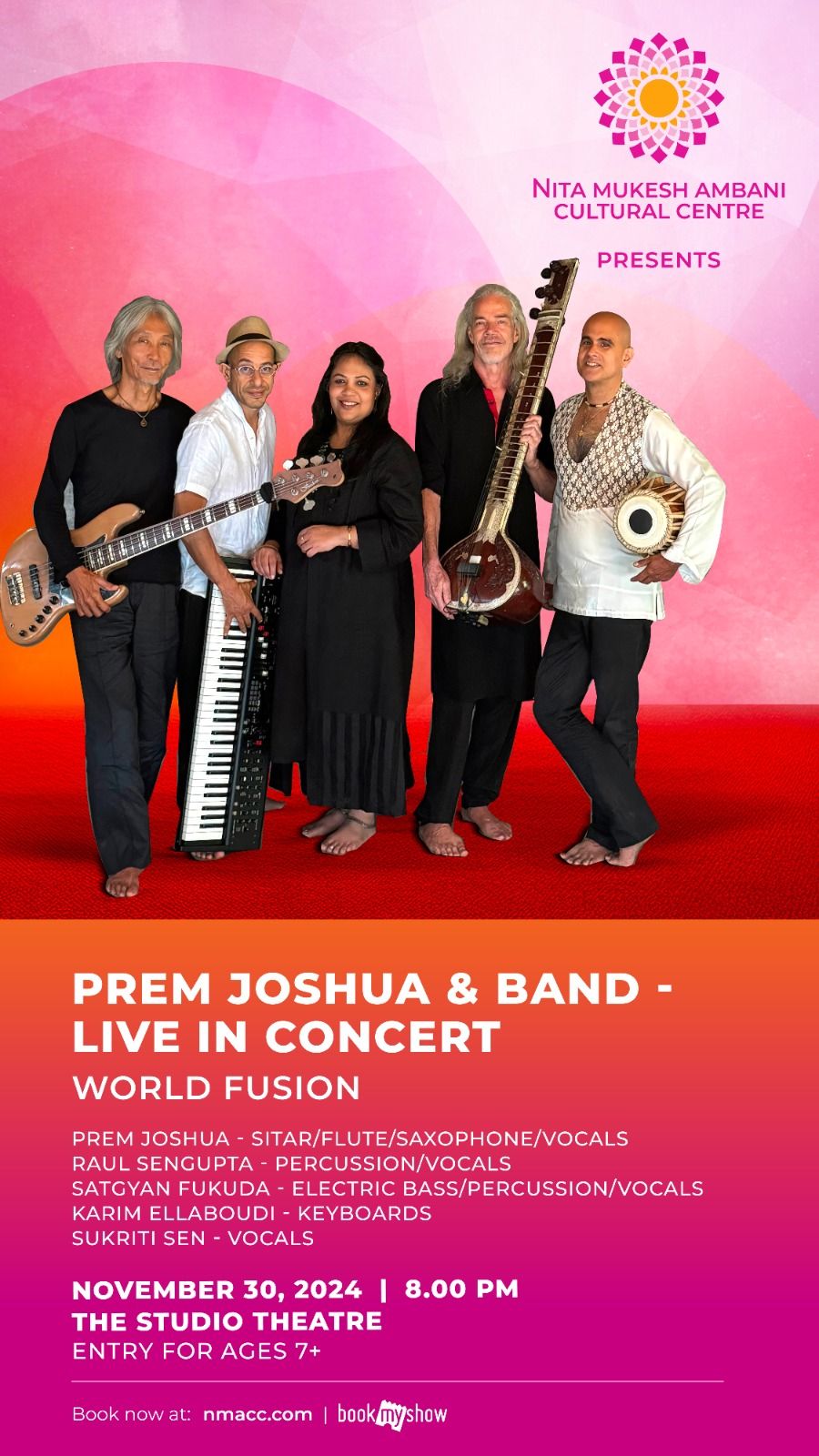 Prem Joshua & Band | Live in Concert | Nov 30 NMACC Mumbai