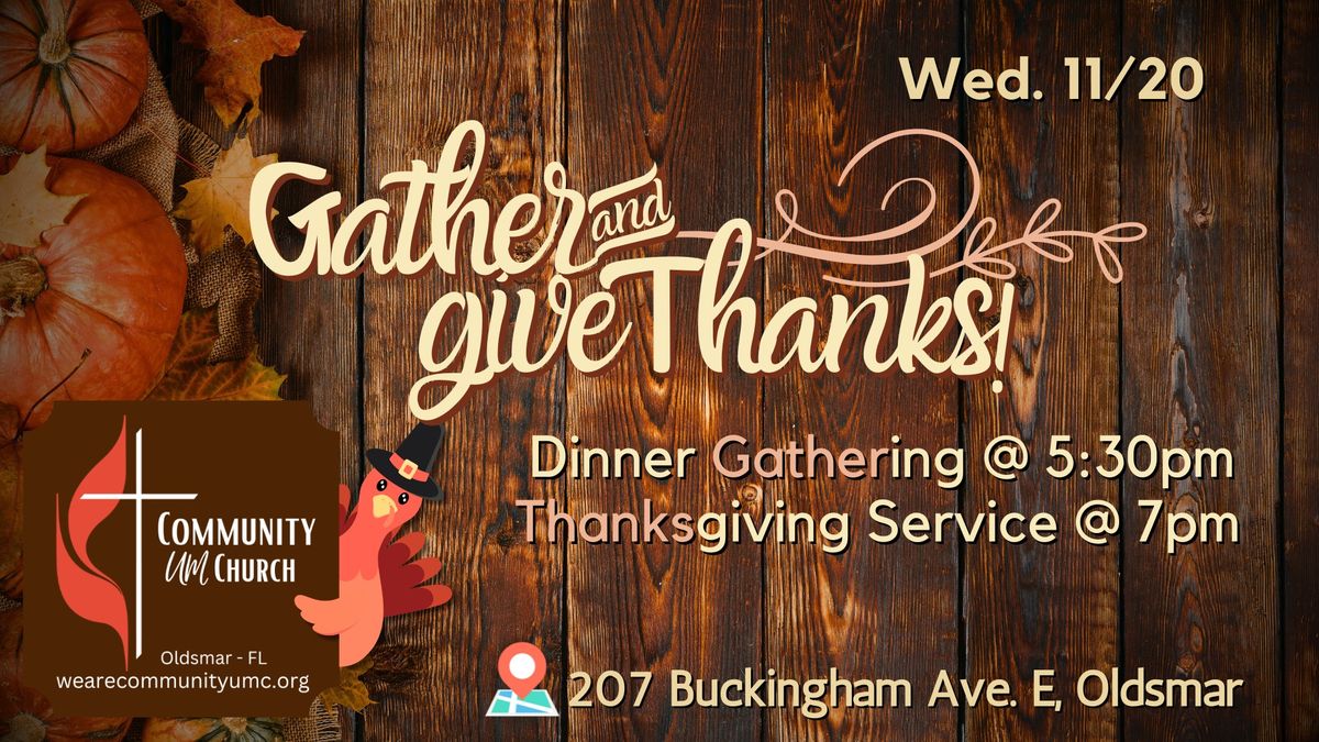 Gather & Give Thanks with Community!