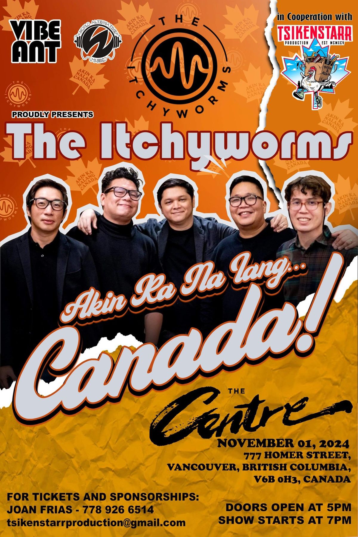 Akin Ka Na Lang\u2026 Vancouver! The Itchyworms Canada Tour