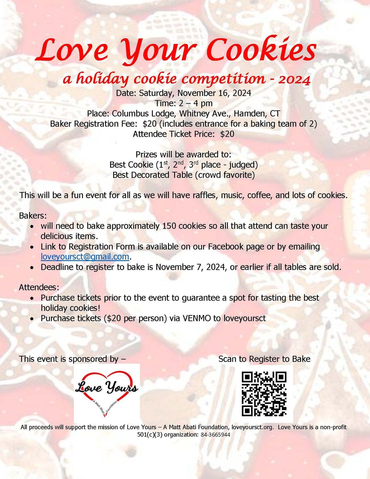 Love Your Cookies - a holiday cookie competition 2024