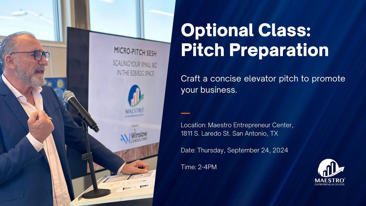 Small Business- Pitch Preparation