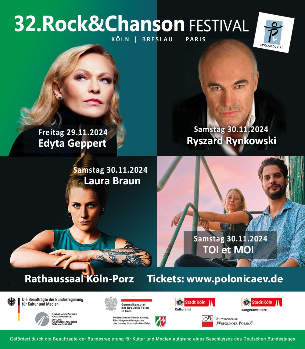 32. Rock&Chanson Festival \u201eK\u00f6ln-Breslau-Paris\u201c 