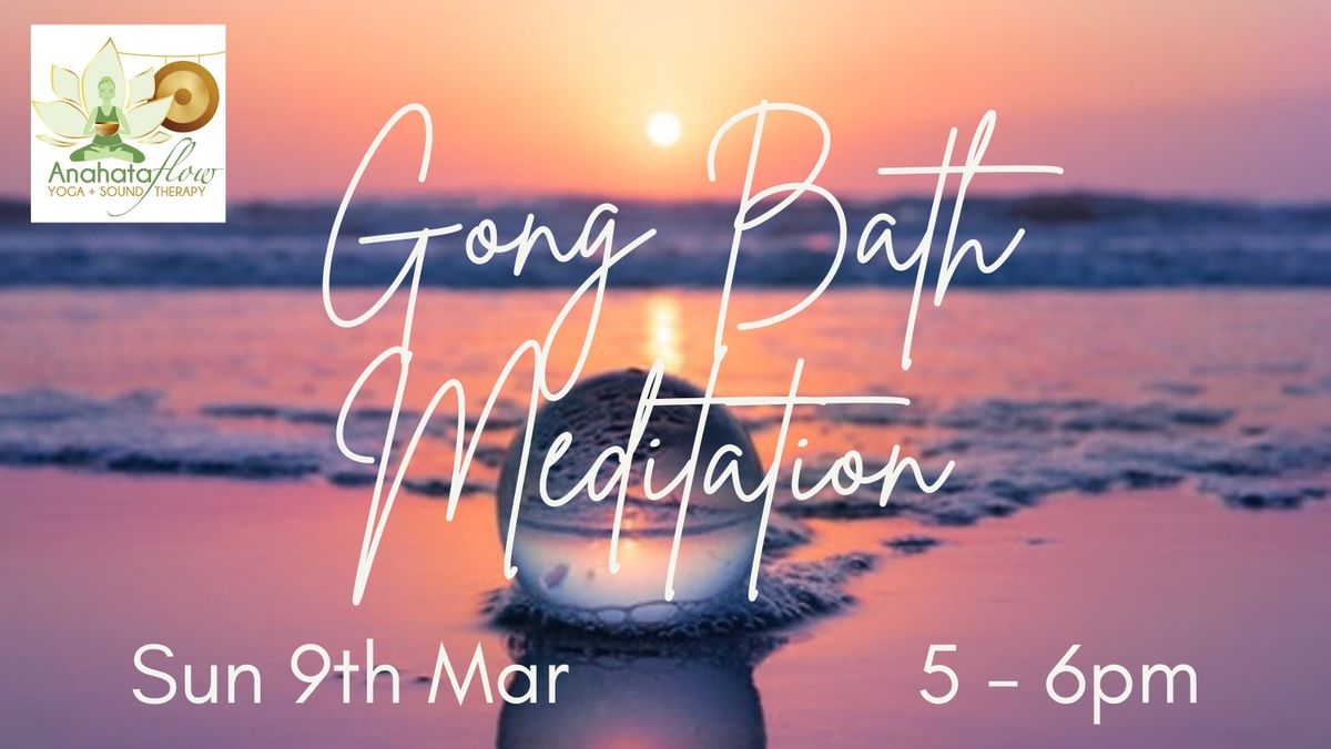 Gong Bath Group Sound Meditation with European Gongs, Tibetan Bowls and Solfeggio Pipes.