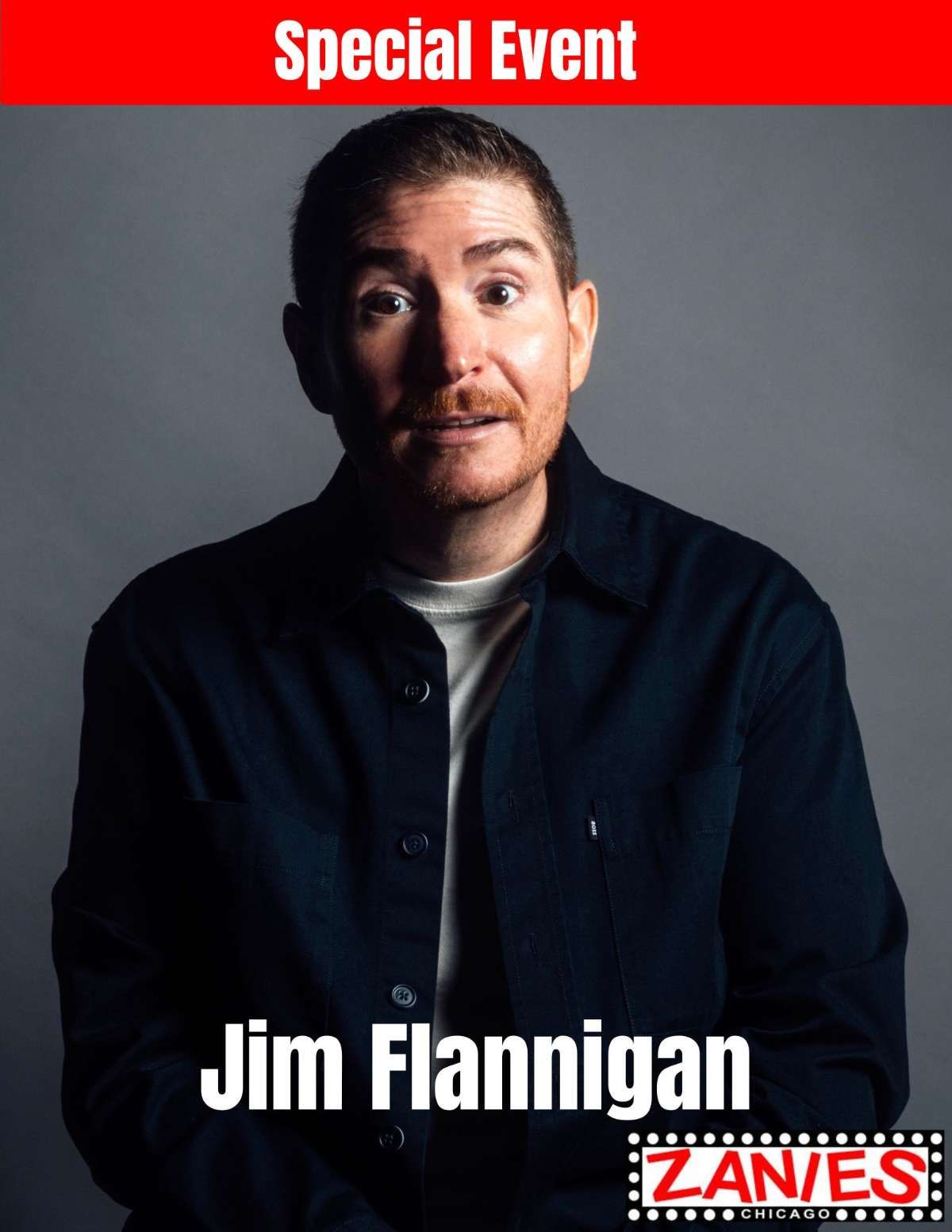 Jim Flannigan Headlines Zanies Rosemont December 8th!