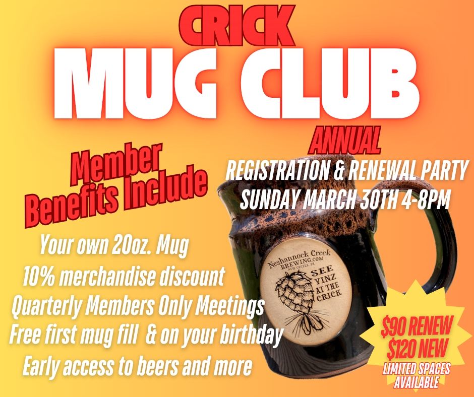 Annual Mug Club Renewal\/Registration Party