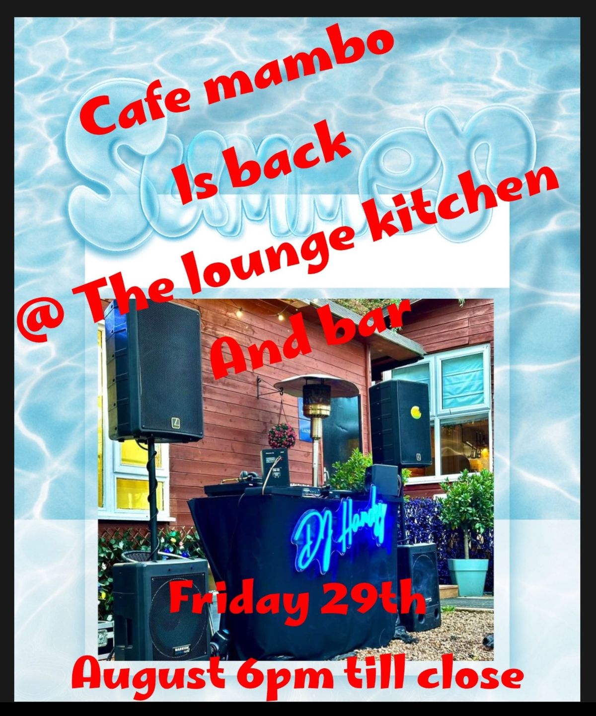 cafe mambo @The lounge kitchen and Bar 