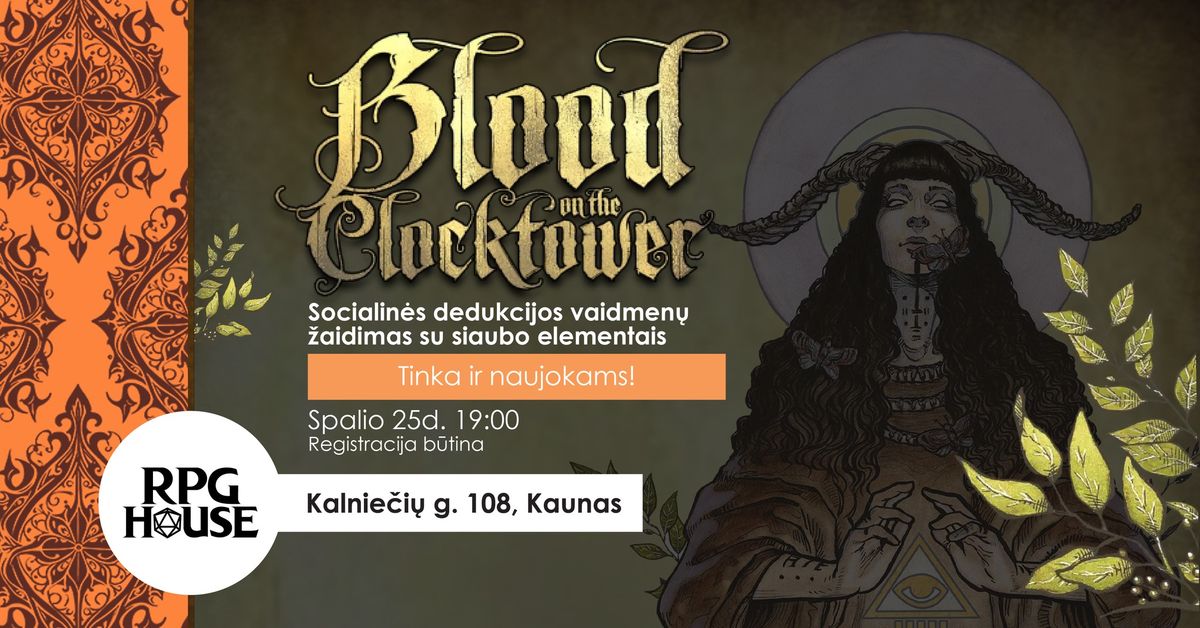 Blood on the Clocktower socialin\u0117s dedukcijos \u017eaidimas