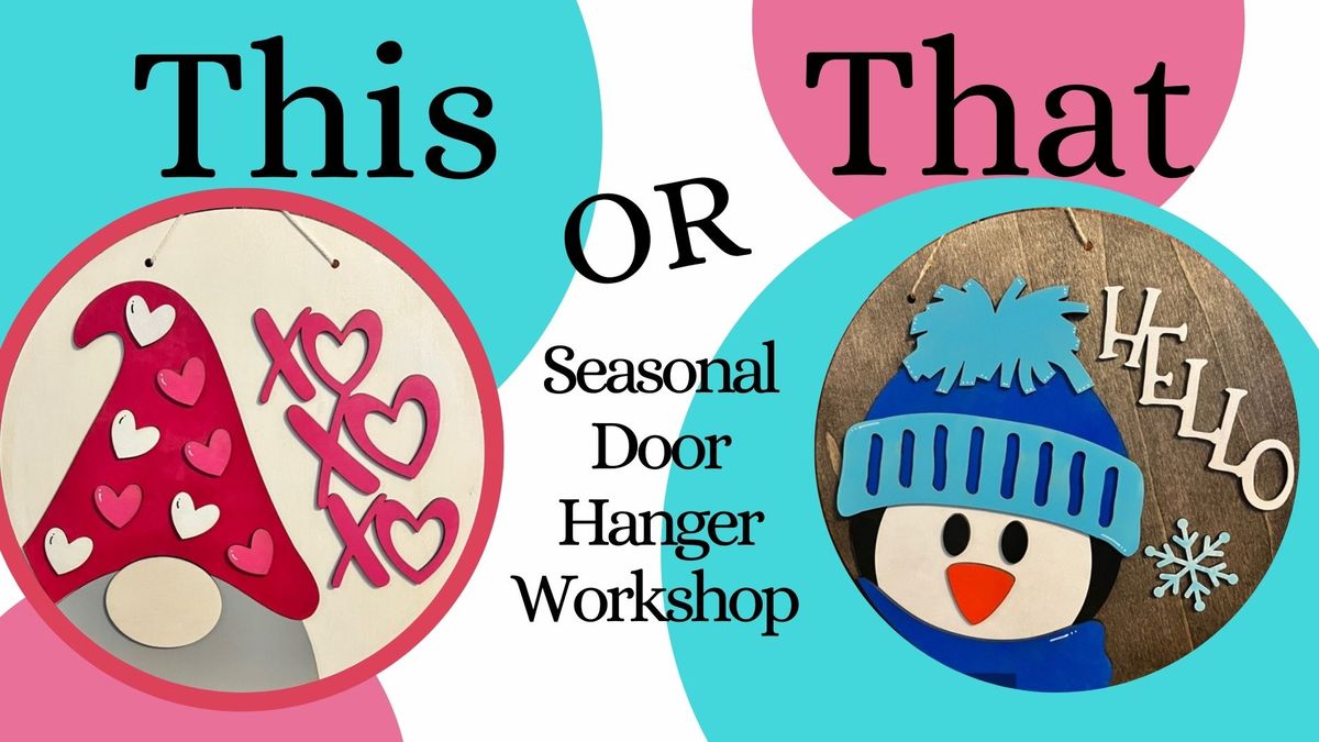 Winter Door Sign Painting Workshop