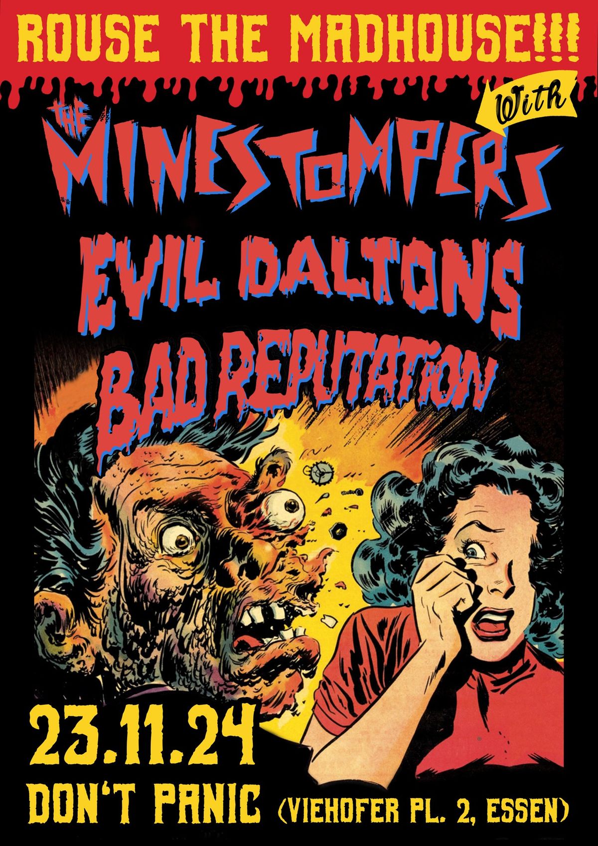 Rouse the Madhouse mit Bad Reputation, Evil Daltons und the Minestompers (Eintritt frei!)