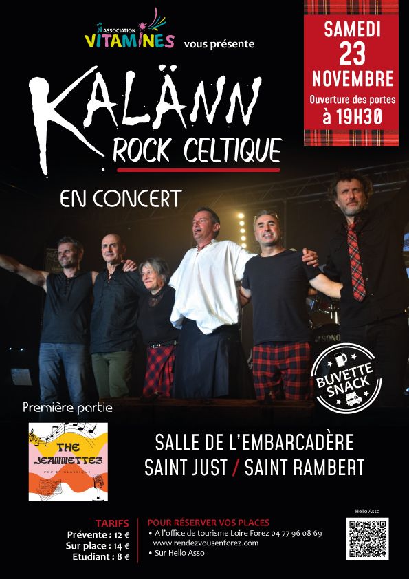 Concert KAL\u00c4NN - Rock Celtique + premi\u00e8re partie THE JEANNETTES