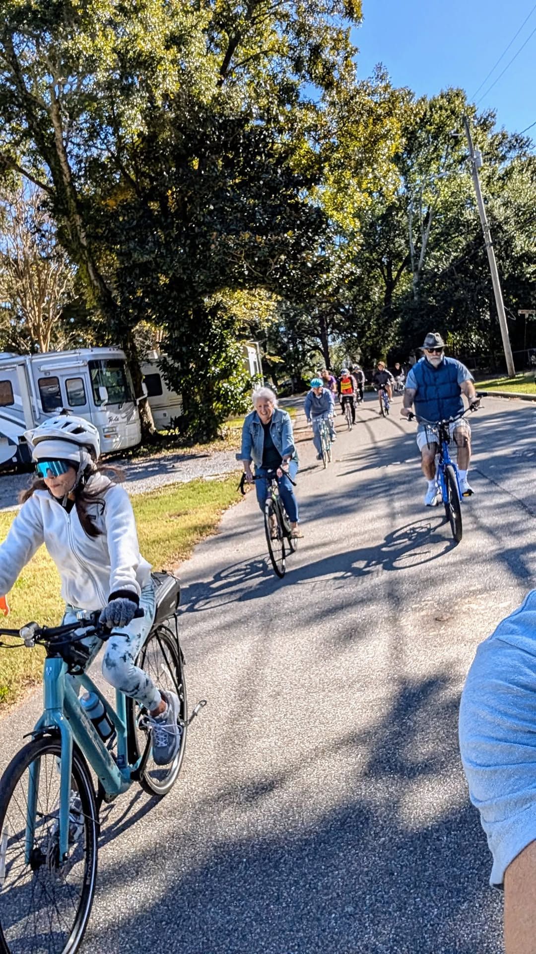 Saturday "enough shopping" community bike ride 