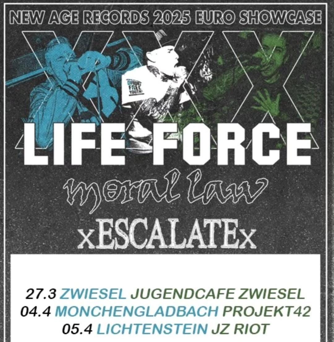 FR. 04.04.New Age Records 2025 Euro Showcase LIFE FORCE,MORAL LAW,  XEscalateX & GLOW (1st show)P42 