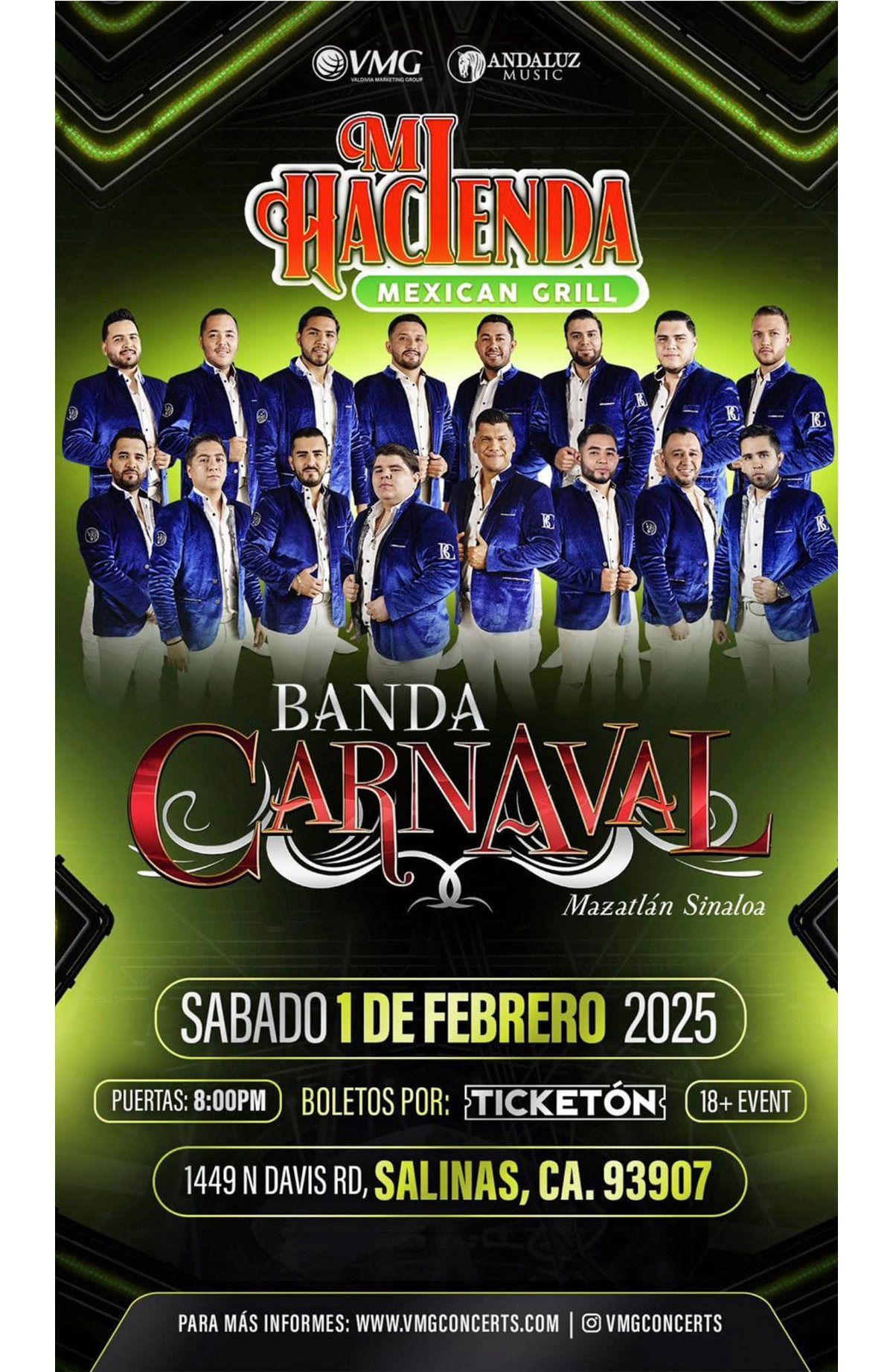 Banda Carnaval en Salinas CA