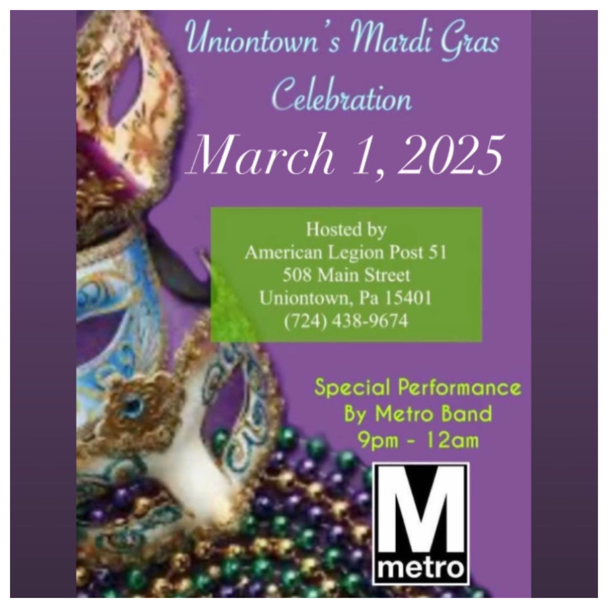 Uniontown\u2019s Mardi Gras Celebration