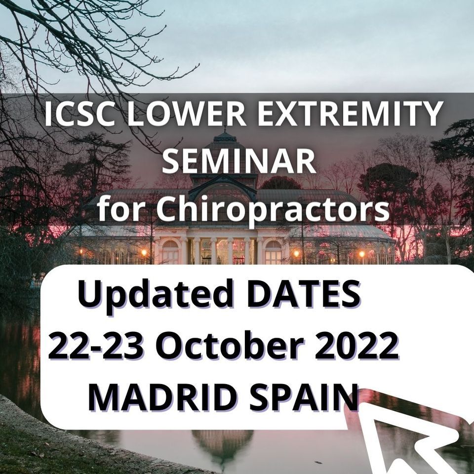 FICS ICSC Lower Extremity Seminar - MADRID, SPAIN MAY 2022