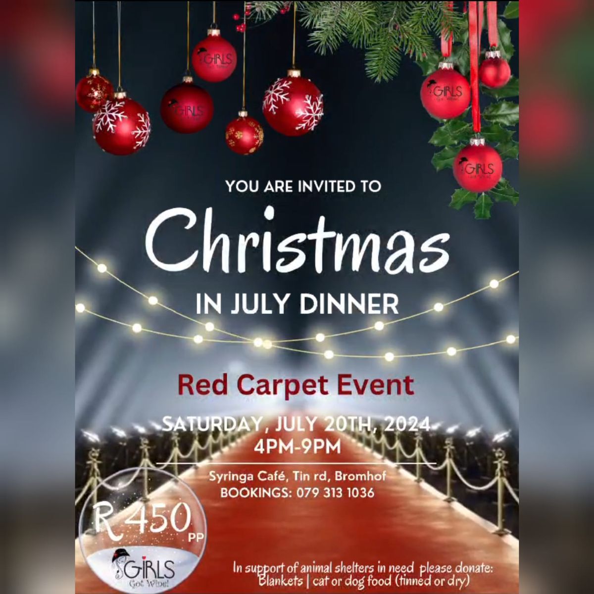 Christmas in July Red Carpet Dinner