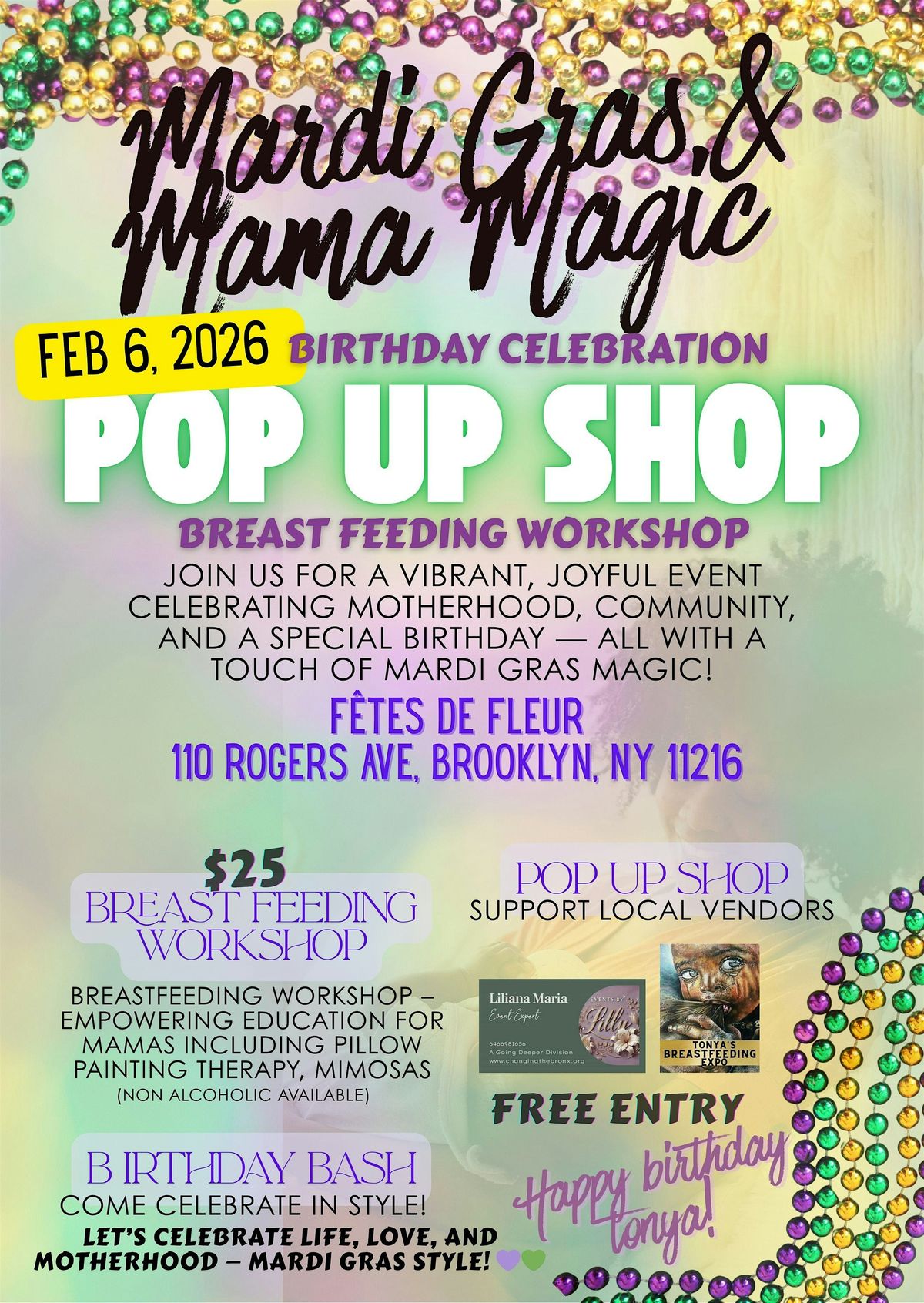 Mardi Gras & Mama magic Pop up Shop
