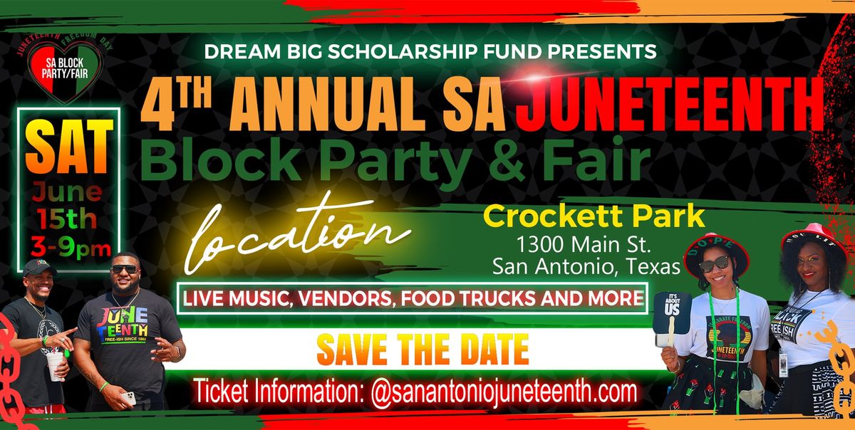 4th Annual SA Juneteenth Block Party & Fair