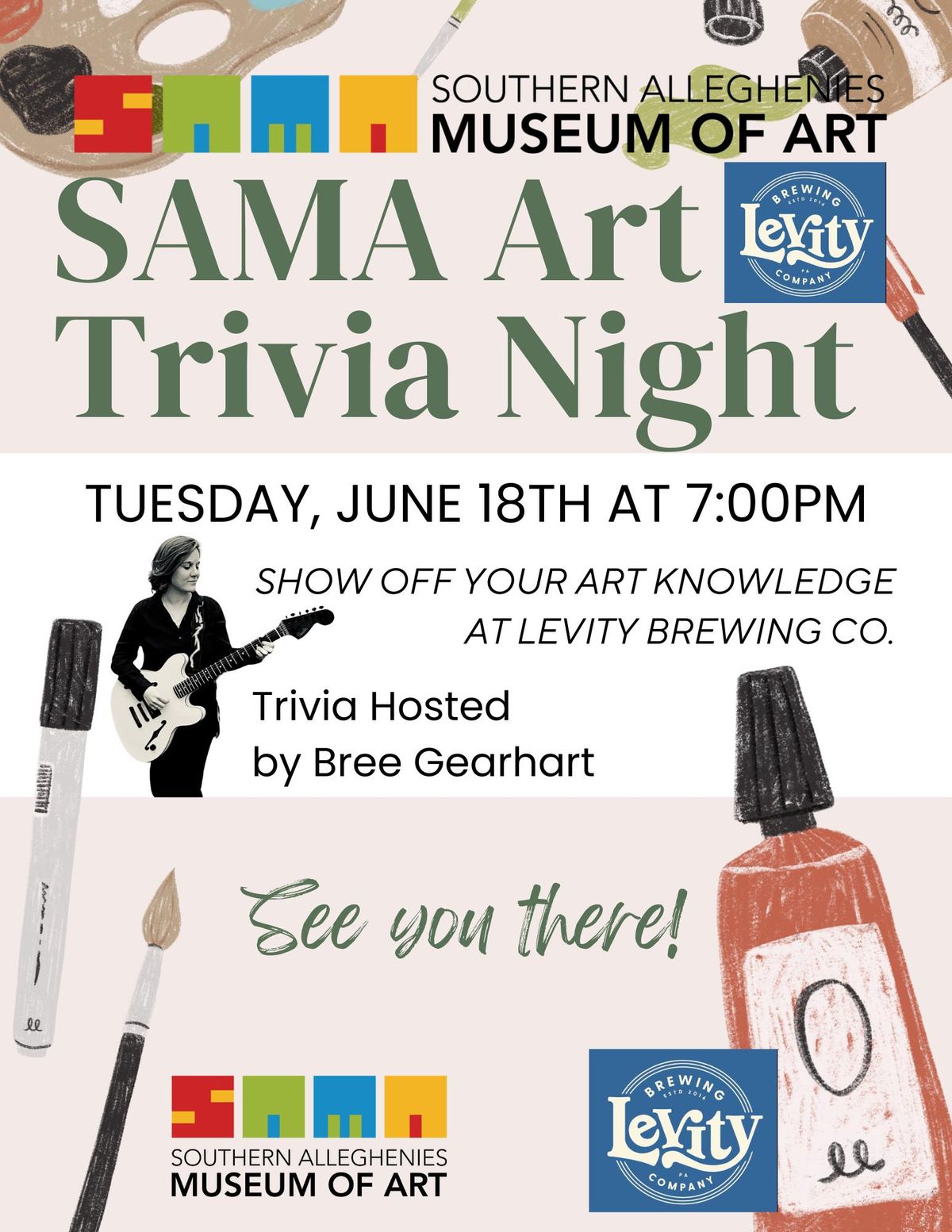 SAMA Art Trivia Night at Levity Brewing Co.