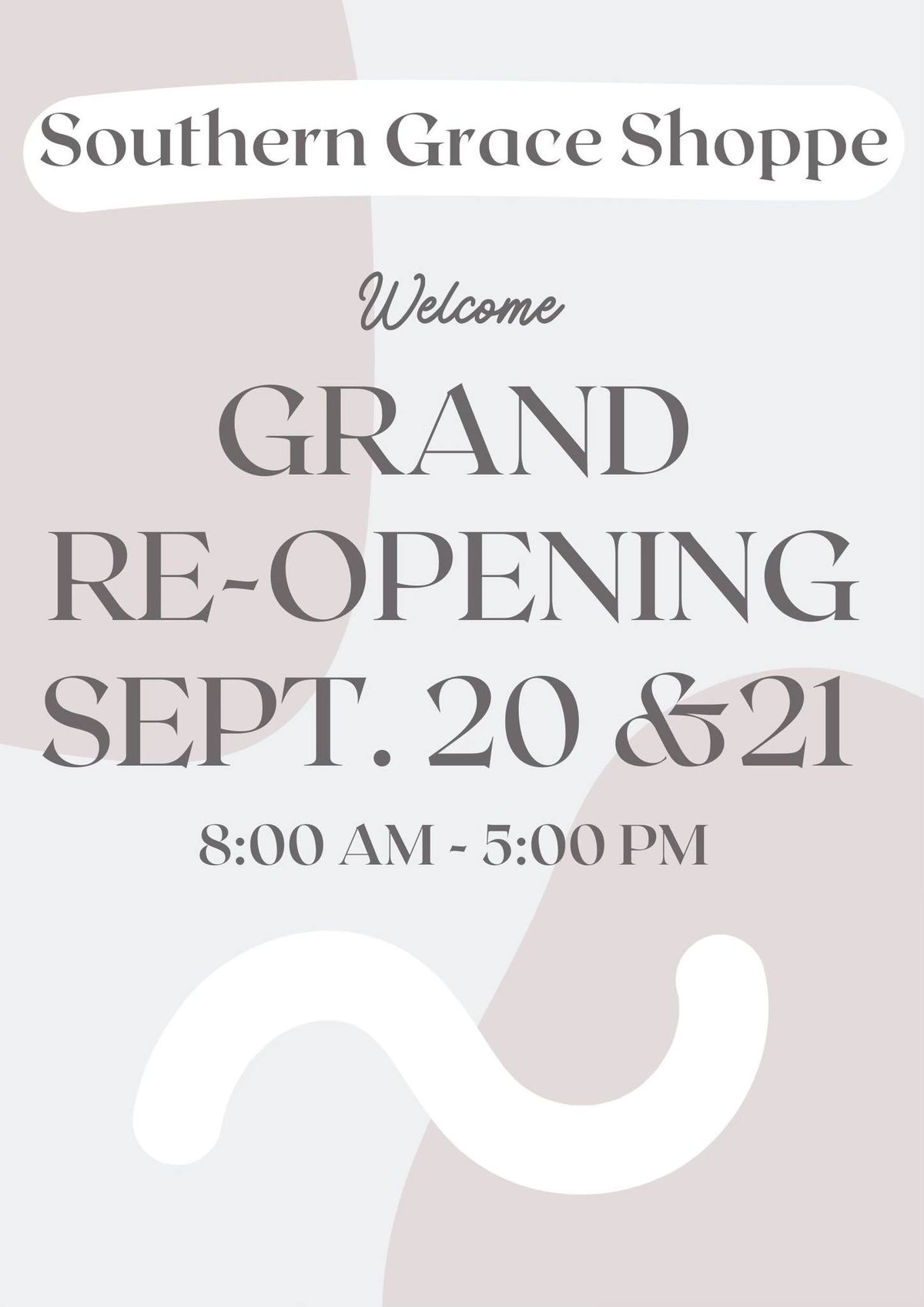 Grand Re-Opening of Southern Grace Shoppe