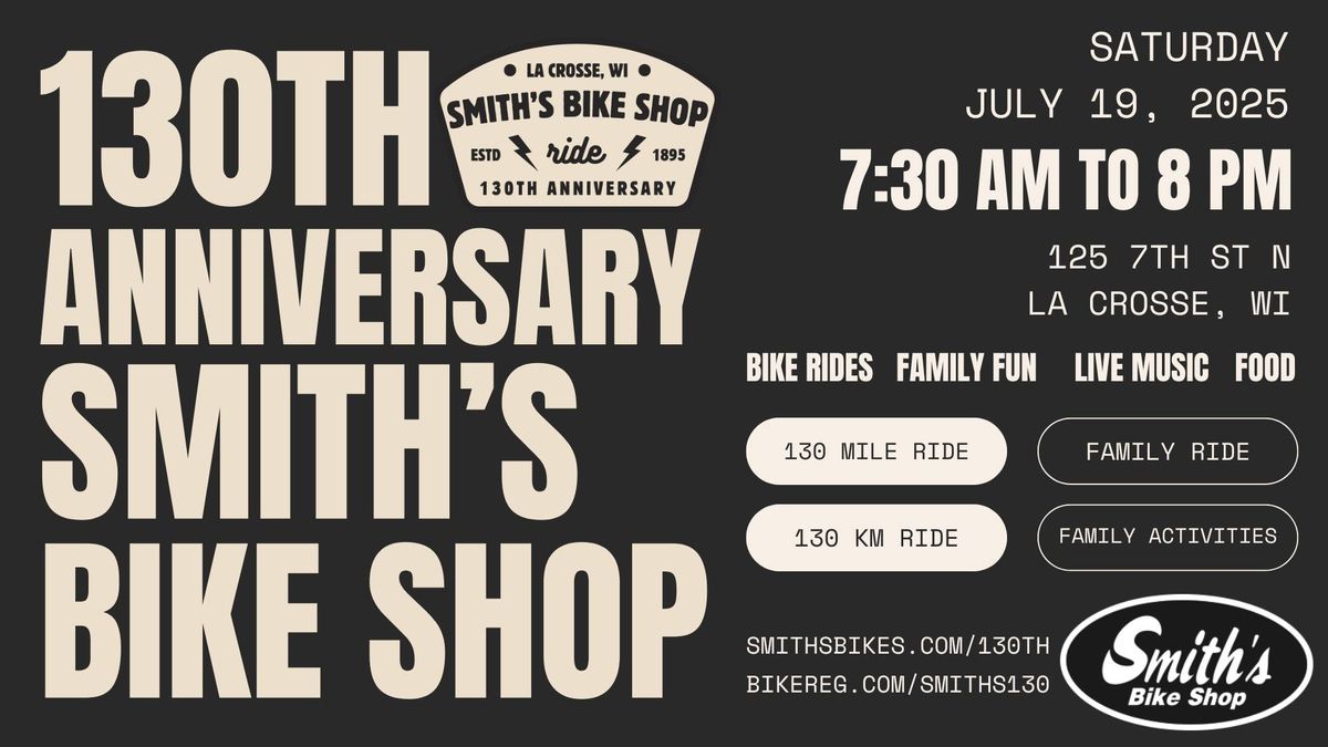 Smith's Bike Shop 130th Anniversary