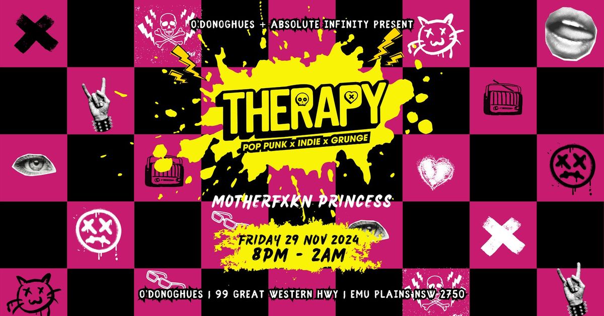 \ud83e\udd18\ud83c\udffc THERAPY Pop Punk at O'Donoghues on FRI 29 NOV \ud83e\udd18\ud83c\udffc