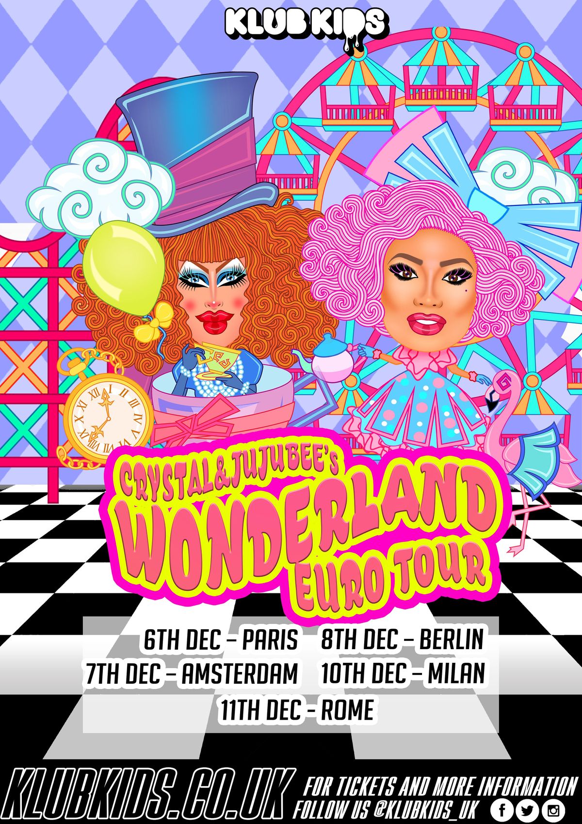 Klub Kids Paris presents CRYSTAL METHYD & JUJUBEE's  Wonderland (ages 18+)
