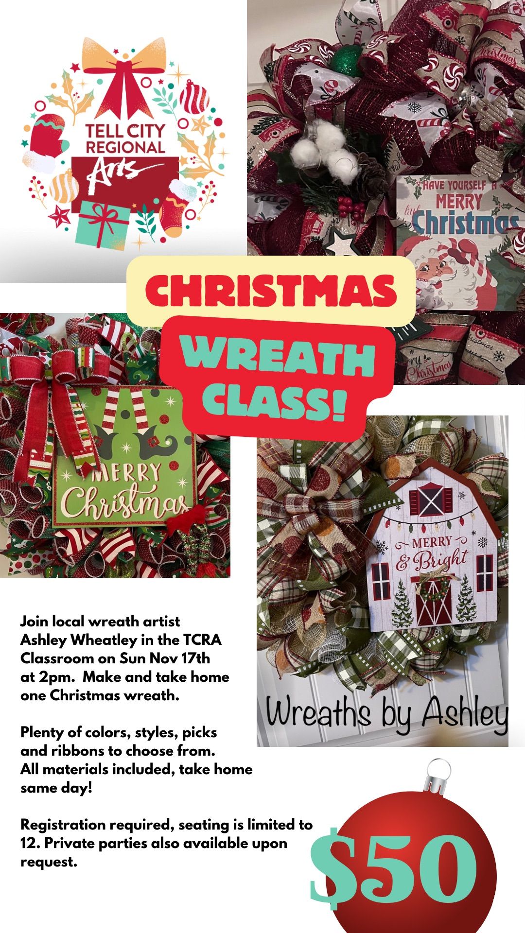 Christmas Wreath Class 