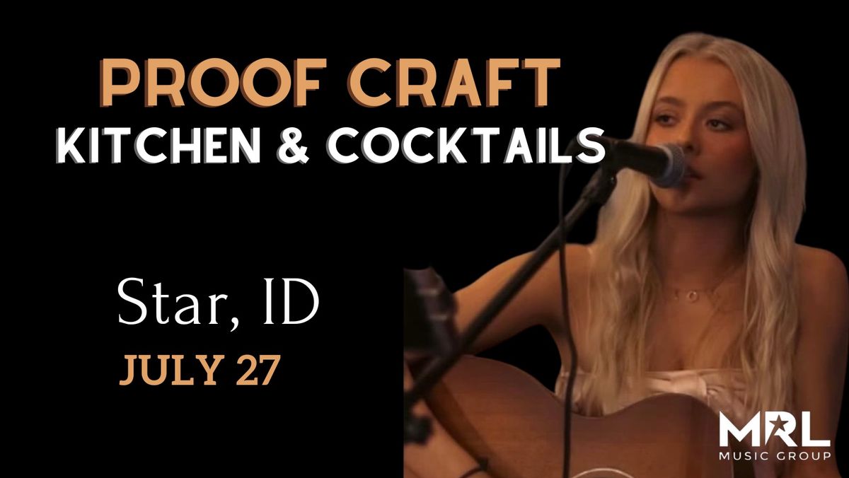 Ava Connell Live @ Proof Craft Kitchen & Cocktails 