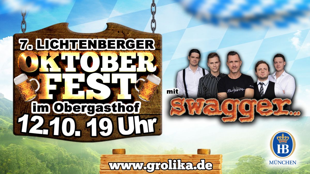 7. Lichtenberger Oktoberfest mit der Live-Band "swagger..."