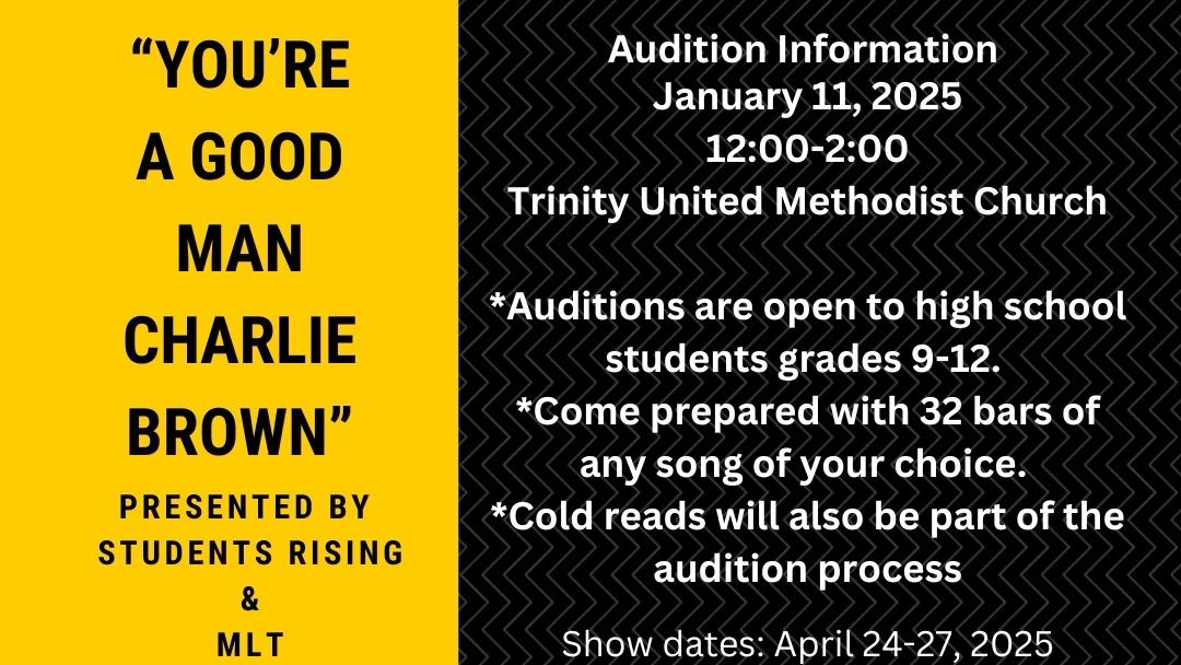 Auditions: \u201cYou\u2019re a Good Man, Charlie Brown\u201d