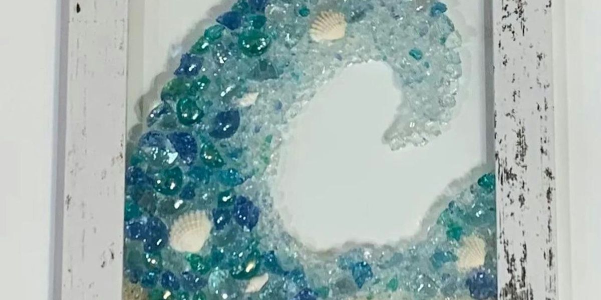 Beachy Resin Art in Glass Frame Workshop - Palm Harbor