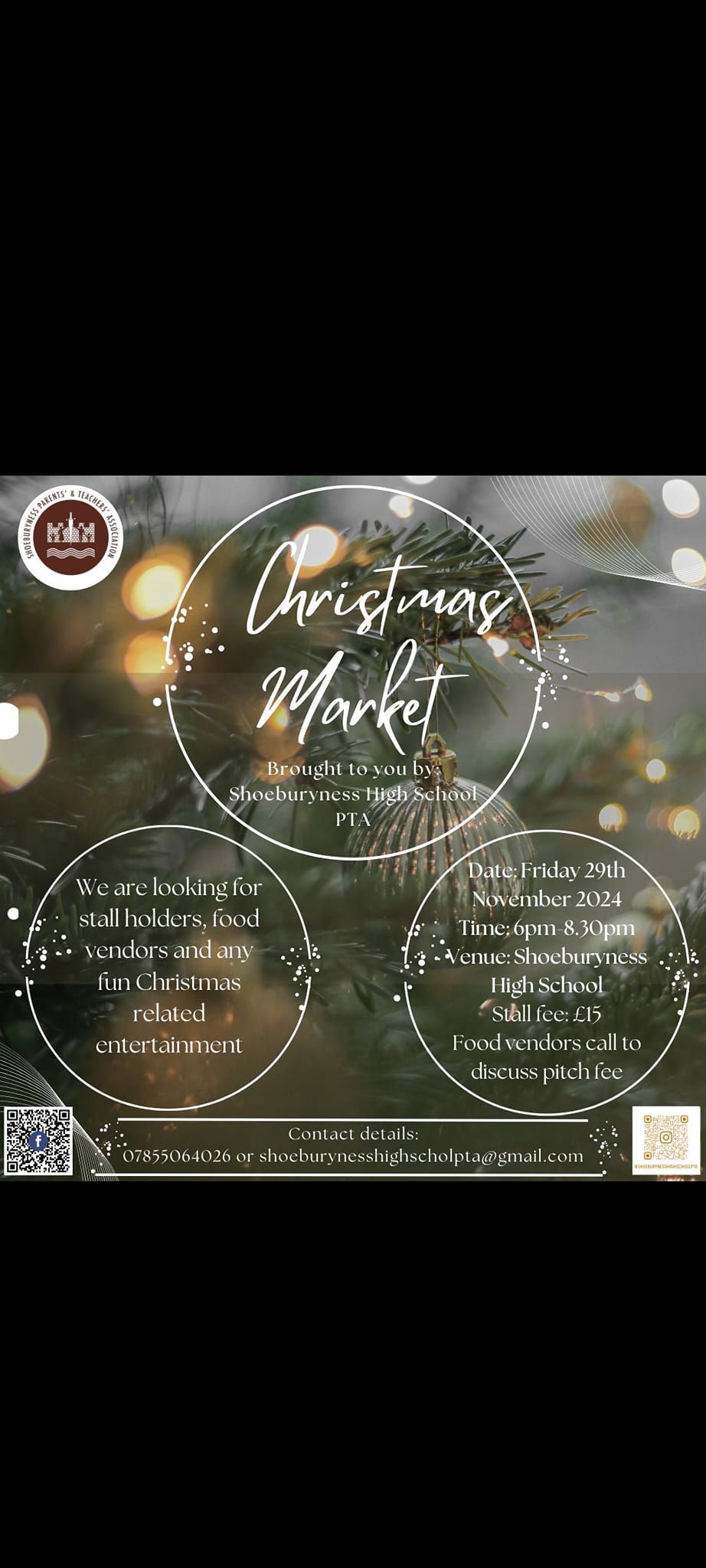 Christmas Market: Shoeburyness High School PTA