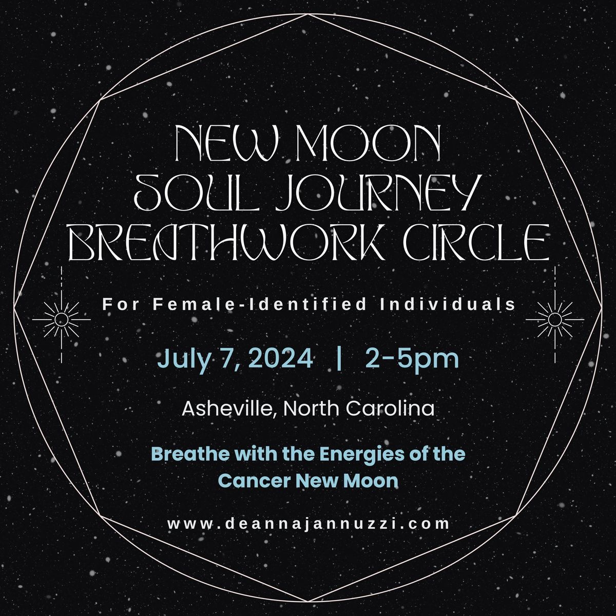 Women's New Moon in Cancer Soul Journey Breathwork Circle - ASHEVILLE, NC