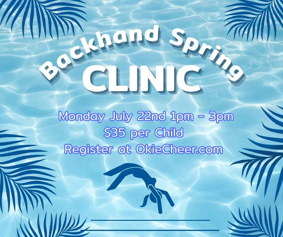 Backhand Spring Clinic 